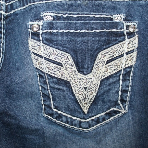 Vigoss Premium Embellished Studded Jeans HW6693 - Picture 3 of 7